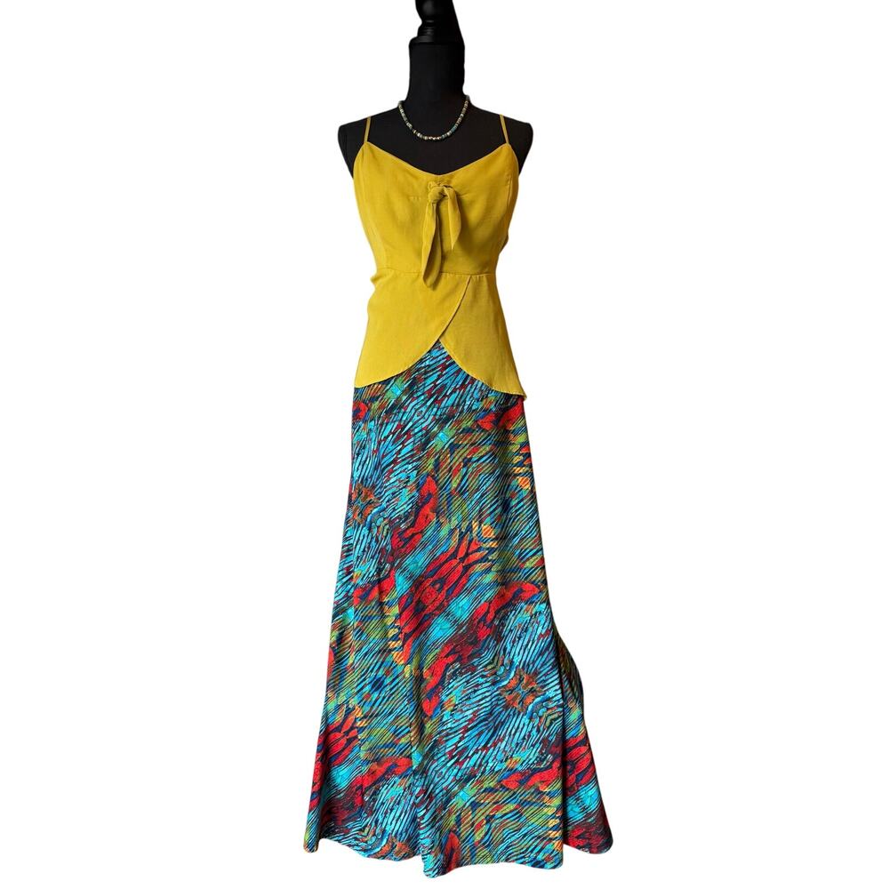 John Paul Richard Tropical Maxi Skirt